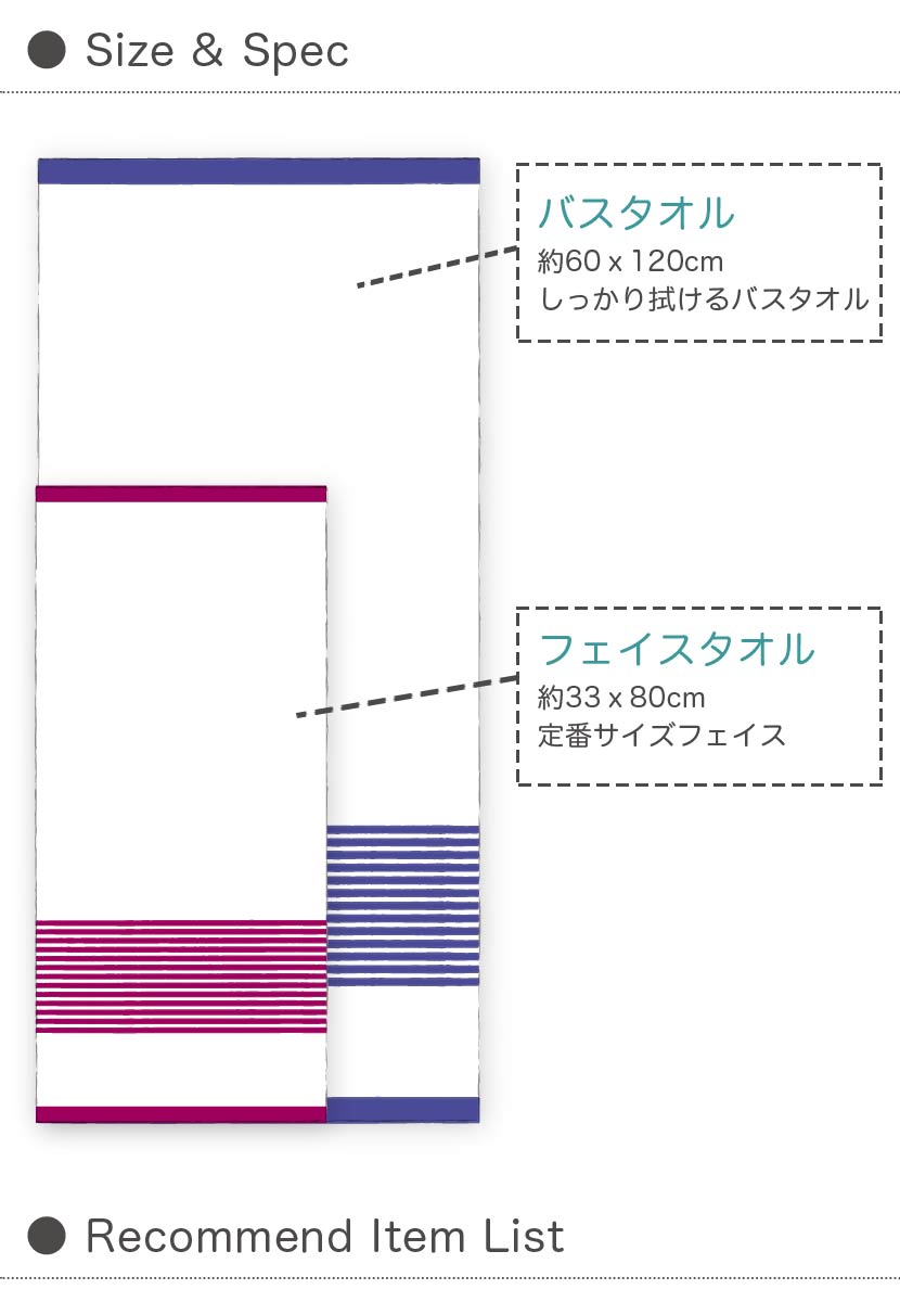 今治タオル シンプルボーダー フェイスタオル