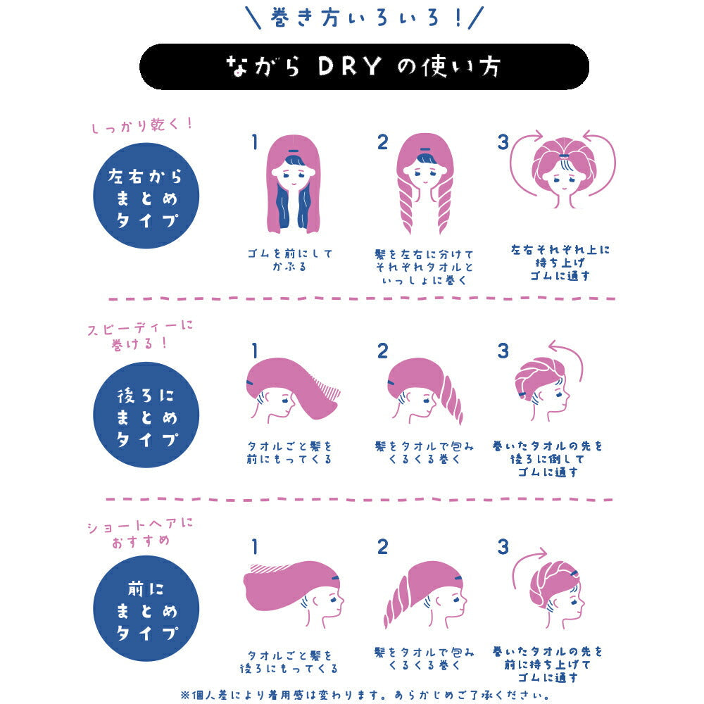 ヘアドライタオル ながらDRY