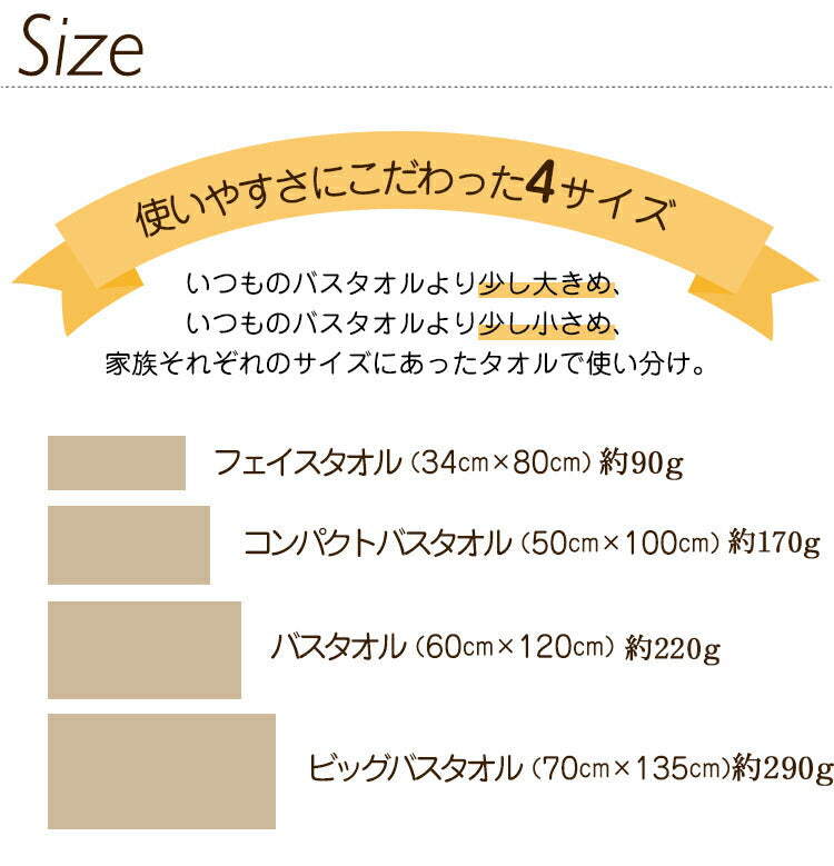 しっかり吸水デイリー ビッグバスタオル