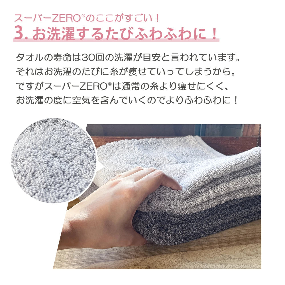 日本製タオル すうっと スーパーzero ミニバスタオル